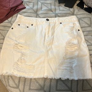 Forever 21 white short skirt